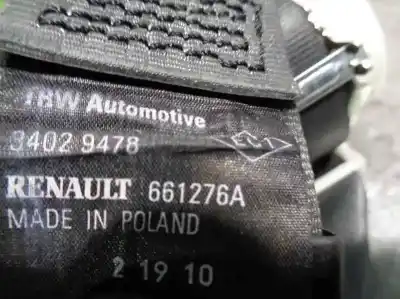 Автозапчастина б/у центральний задній ремін безпеки для renault modus / grand modus (f/jp0_) 1.2 16v (jp0w) посилання на oem iam 661276  