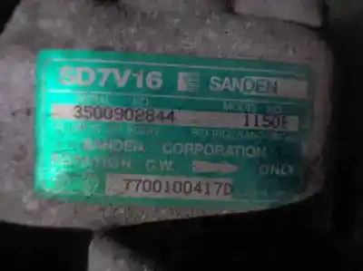 Автозапчастина б/у компресор кондиционера для renault clio ii fase i (b/cbo) 1.9 d alize посилання на oem iam 3500902844  1150e