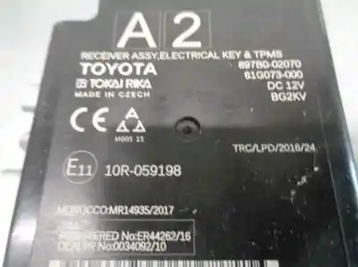 Pezzo di ricambio per auto di seconda mano modulo elettronico per toyota corolla (e21) * riferimenti oem iam 897b002070  
