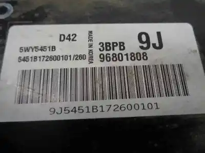 Second-hand car spare part ecu engine control for chevrolet matiz 1.0 cat oem iam references 96801808  5wy5451b