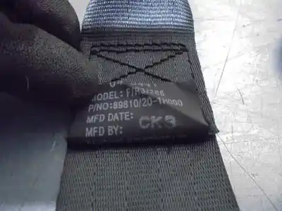 Pièce détachée automobile d'occasion ceinture de sécurité arrière droite pour kia cee´d 1.6 crdi cat références oem iam 898101h000  