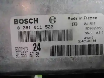 Second-hand car spare part ecu engine control for citroen c8 2.2 hdi 16v premier ii oem iam references 9655816780  0281011522