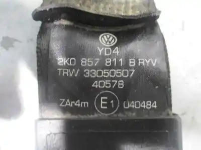 Автозапчастина б/у задній лівий ремін безпеки для volkswagen caddy ka/kb (2k) 1.9 tdi (bsu) посилання на oem iam 2k0857811  33050507