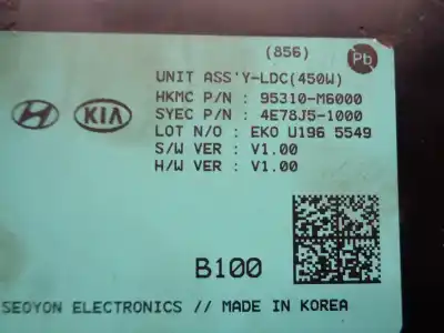 Second-hand car spare part electronic module for kia xceed 1.4 tgdi cat oem iam references 95310m6000  4e78j51000