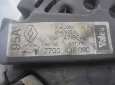 Автозапчастина б/у генератор для renault clio ii fase ii (b/cb0) 1.2 16v посилання на oem iam 7700437090  2542422a