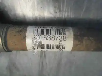 Pezzo di ricambio per auto di seconda mano trasmissione anteriore destra per renault clio ii fase ii (b/cb0) 1.5 dci diesel 64 cv / 47 kw riferimenti oem iam 8200538738 x65 bj87lacbr385