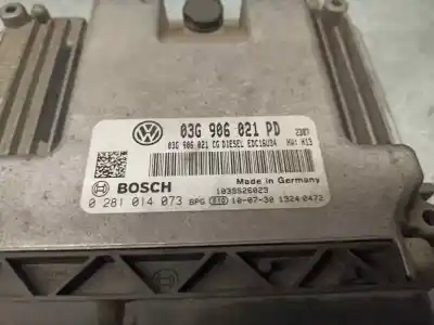 Автозапчасти б/у блок управления двигателем за volkswagen caddy ka/kb (2k) 1.9 tdi ссылки oem iam 03g906021pd  0281014073