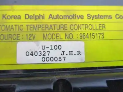 Peça sobressalente para automóvel em segunda mão comando de sofagem (chauffage / ar condicionado) por daewoo tacuma (u100) 1.6 referências oem iam 96415173  u100