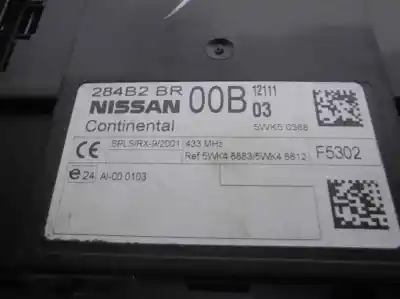 Second-hand car spare part electronic module for nissan qashqai / qashqai +2 i (j10, nj10, jj10e) 1.5 dci oem iam references 284b2br00b  5wk50368 Second-hand car spare part electronic module for nissan qashqai / qashqai +2 i (j10, nj10, jj10e) 1.5 dci oem iam references 284b2br00b  5wk50368