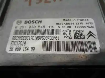 Second-hand car spare part ecu engine control for citroen c4 cactus 1.6 hdi 90 oem iam references 0281030548  9808016480