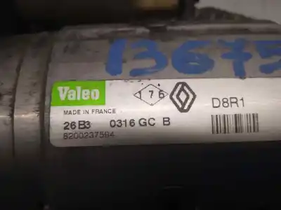 Second-hand car spare part starter motor for renault espace iv (jk0) (2002->) 2.2 dci (jk07) oem iam references 8200237594  d8r1