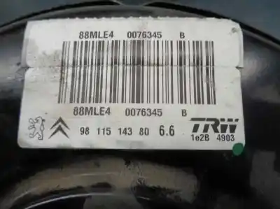 Автозапчастина б/у гальмівний серво для citroen c4 cactus 1.6 hdi 90 посилання на oem iam 9811514380  88mle4