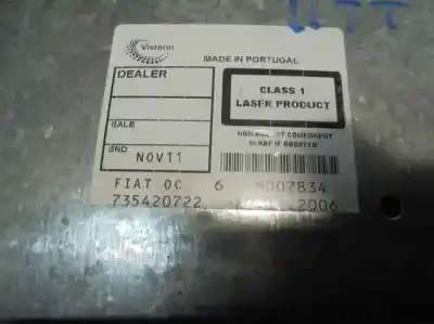 Pezzo di ricambio per auto di seconda mano impianto audio / radio cd per fiat stilo multi wagon (192_) 1.9 d multijet riferimenti oem iam 735420722  