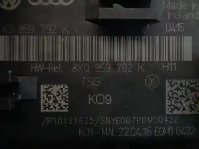Автозапчасти б/у закрытый распределительный щит за audi a1 (8xk) adrenalin ссылки oem iam 8x0959792k  