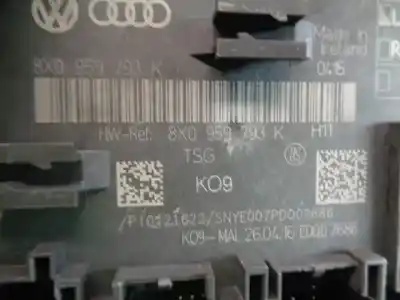 Автозапчасти б/у закрытый распределительный щит за audi a1 (8xk) adrenalin ссылки oem iam 8x0959793k  