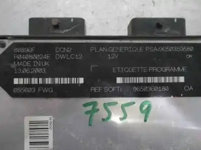 Peça sobressalente para automóvel em segunda mão centralina de motor uce por citroen berlingo 1.9 d multispace referências oem iam 9650360180  r04080024e