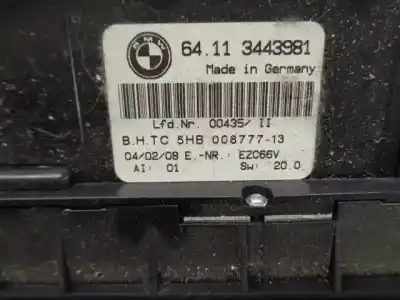 Peça sobressalente para automóvel em segunda mão comando de sofagem (chauffage / ar condicionado) por bmw x3 (e83) 2.0 sd referências oem iam 64113443981  