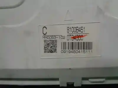 Gebrauchtes Autoersatzteil instrumententafel zum mitsubishi asx (ga0w) challenge 2wd oem-iam-referenzen 8100b451  mm0053102