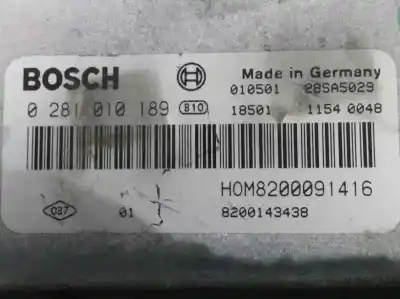 Автозапчастина б/у ебу контролер двигуна для renault scenic rx4 (ja0) 1.9 dci salomon посилання на oem iam 8200091416  0281010189