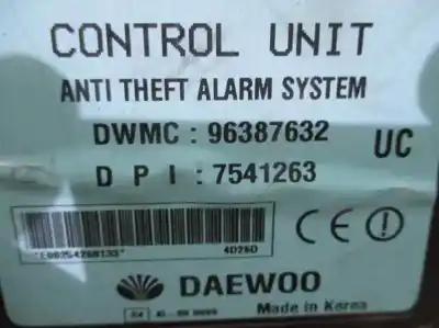 Second-hand car spare part electronic module for daewoo tacuma (u100) 1.6 oem iam references 96387632  7541263