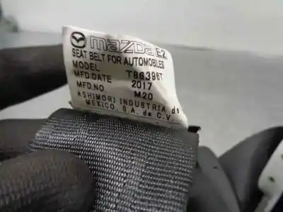 Автозапчастина б/у центральний задній ремін безпеки для mazda 3 (bm, bn) 2.0 посилання на oem iam t86396t  
