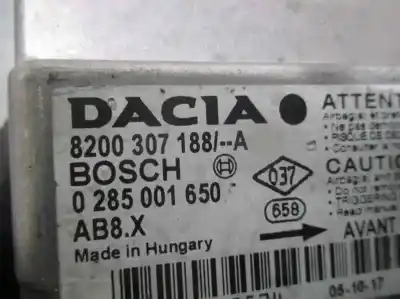 Автозапчасти б/у блок управления подушками безопасности за dacia logan 1.4 cat ссылки oem iam 8200307188a  0285001650