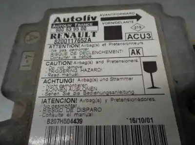 Автозапчасти б/у блок управления подушками безопасности за renault scenic rx4 (ja0) 1.9 dci salomon ссылки oem iam 8200117652a  600639500
