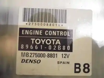 Second-hand car spare part ecu engine control for toyota corolla (e12) 1.6 16v oem iam references 8966102b80  mb2750008801