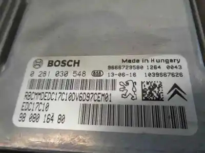 Автозапчасти б/у блок управления двигателем за peugeot 208 ii (ub_, up_, uw_, uj_) 1.6 hdi 90 (ub9hpa) ссылки oem iam 9808016480  0281030548