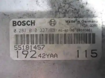 Second-hand car spare part ecu engine control for fiat stilo (192) 1.9 jtd cat oem iam references 55181457  0281010337