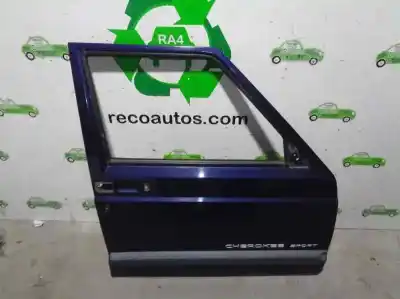 Second-hand car spare part front right door for jeep cherokee (xj) 2.5 turbodiesel oem iam references 55235250