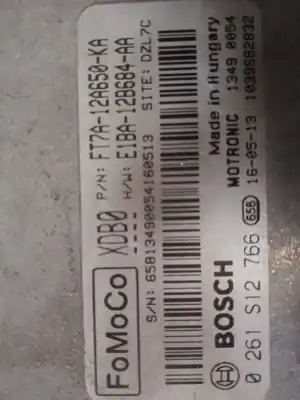 Second-hand car spare part ecu engine control for ford transit courier ambiente oem iam references ft7a12a650  