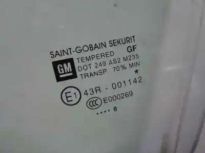 Second-hand car spare part left front glass window for opel corsa d 1.3 16v cdti oem iam references 43r009007  43r-001142