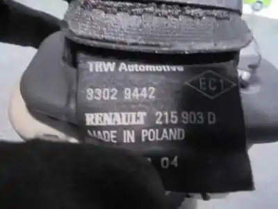 Peça sobressalente para automóvel em segunda mão cinto de segurança traseiro central por renault modus 1.4 16v referências oem iam 33029442  