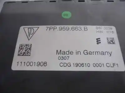 Second-hand car spare part electronic module for porsche cayenne (92a) 3.0 diesel oem iam references 7pp959663b  