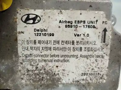 Автозапчастина б/у блок управління подушками безпеки для hyundai matrix (fc) 1.5 crdi посилання на oem iam 9591017600  12210199