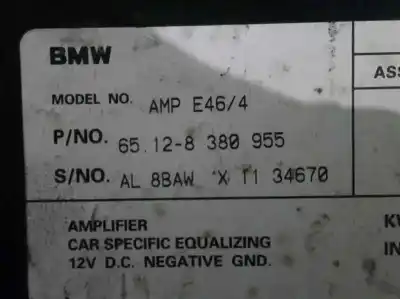 Gebrauchtes Autoersatzteil antennenverstärker steuergerät zum bmw serie 3 berlina (e46) 330d oem-iam-referenzen 65128380955  34670