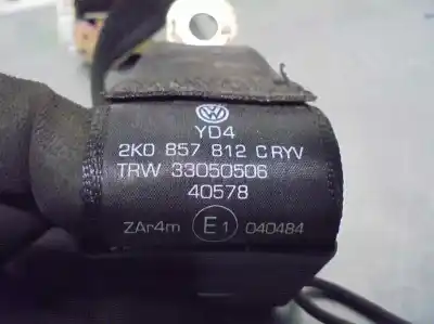 Автозапчастина б/у задній правий ремін безпеки для volkswagen caddy ka/kb (2k) 1.9 tdi посилання на oem iam 2k0857816d