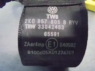 Автозапчастина б/у задній правий ремін безпеки для volkswagen caddy ka/kb (2k) 1.9 tdi посилання на oem iam 2k0857816d  33050506