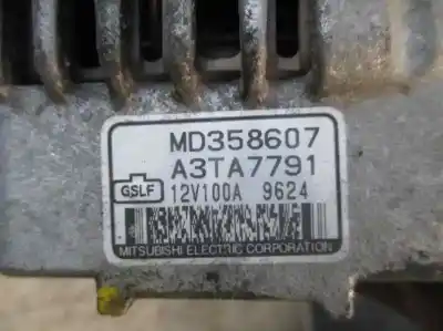 Автозапчасти б/у генератор за mitsubishi space wagon (n80/n90) 2.4 gdi cat ссылки oem iam md358607  a3ta7791