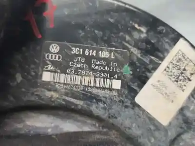 Second-hand car spare part brake servo for volkswagen passat b6 variant (3c5) 2.0 tdi oem iam references 3c1614105l  03787433014