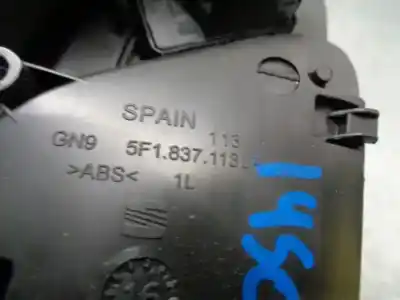 Second-hand car spare part interior left front handle for seat leon (5f1) 1.6 tdi oem iam references 5f1837113a  