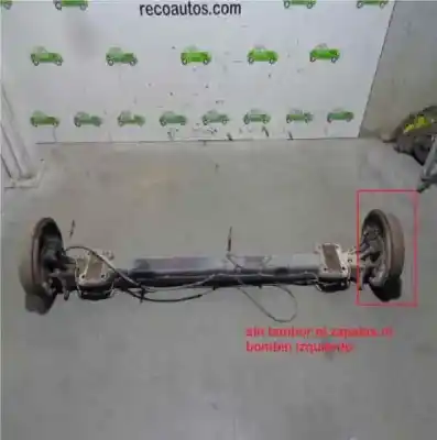 Second-hand car spare part REAR AXLE for PEUGEOT BOXER CAJA CERRADA (RS2850) (230) (->´02)  OEM IAM references  BURRA 27 TAMBOR 5 AGUJEROS