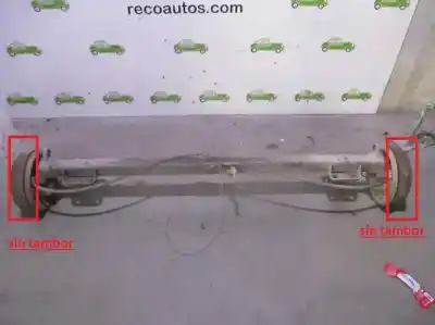 Second-hand car spare part REAR AXLE for CITROEN JUMPER CAJA ABIERTA (1)  OEM IAM references  BURRA 23 TAMBOR 5 AGUJEROS
