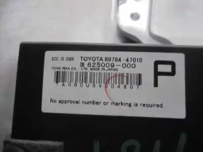 Peça sobressalente para automóvel em segunda mão módulo eletrônico por toyota prius (nhw30) executive referências oem iam 8978447010  625009000