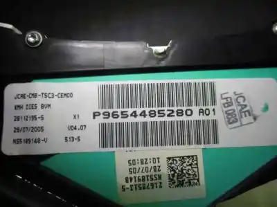 Автозапчасти б/у приборная доска за peugeot 307 (s1) 1.6 hdi ссылки oem iam 9654485280  965448525280