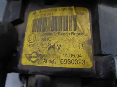 Second-hand car spare part left headlight for mini cabrio (r52) 1.6 16v cat oem iam references   0301218201