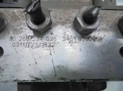 Peça sobressalente para automóvel em segunda mão abs por bmw x3 (e83) 3.0 24v cat referências oem iam 34516762069  0265234035