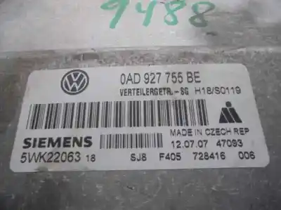 Автозапчасти б/у блок управления двигателем за volkswagen touareg (7la, 7l6, 7l7) 3.0 v6 tdi ссылки oem iam 0ad927755be  5wk22063 Автозапчасти б/у блок управления двигателем за volkswagen touareg (7la, 7l6, 7l7) 3.0 v6 tdi ссылки oem iam 0ad927755be  5wk22063