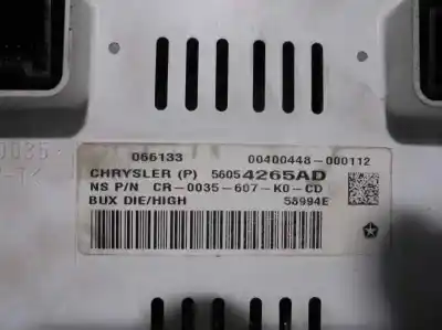 Peça sobressalente para automóvel em segunda mão quadrante por jeep compass (mk49) 2.2 crd referências oem iam 56054265ad  